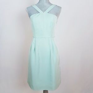 J Crew Mint Green Lexie Dress Classic Faille size2